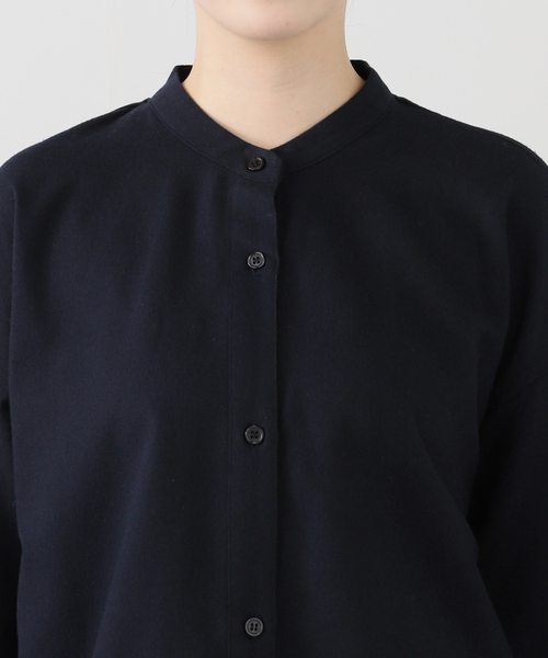 JOURNAL STANDARD relume(ジャーナルスタンダード レリューム)の「《追加2》カルゼドロストシャツ(シャツ/ブラウス・レディース・ネイビー/グレー/ブラウン・FREE)」の9枚目の写真