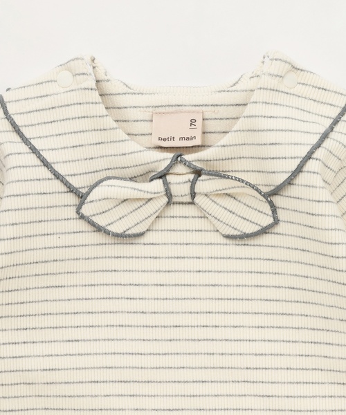 petit main（プティマイン）の「サスつきニットパンツセット（その他ベビーウェア・キッズ・チャコール/ベージュ・80ｃｍ/70cm）」の9枚目の写真