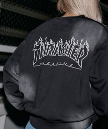 THRASHER | THRASHER×MSG 別注 ヴィンテージ加工スウェットプルオーバー【UNISEX】(スウェット)