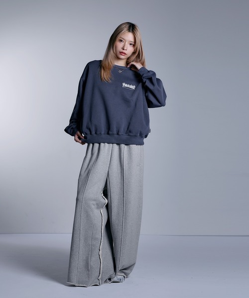 THRASHER（スラッシャー）の「THRASHER×MSG 別注 ヴィンテージ加工スウェットプルオーバー【UNISEX】（スウェット・メンズ・グリーン/ブラック系1/ネイビー/ブラック・M/L/XL/S）」の7枚目の写真