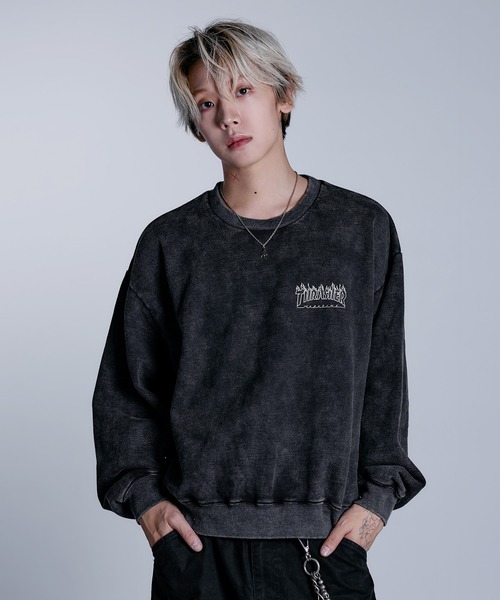 セール】THRASHER×MSG 別注 ヴィンテージ加工スウェットプルオーバー