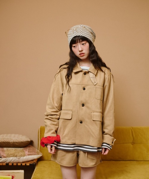 秋の残り香なスエードジャケット（カバーオール）｜common gull