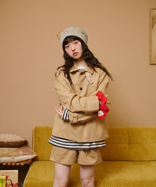 秋の残り香なスエードジャケット（カバーオール）｜common gull