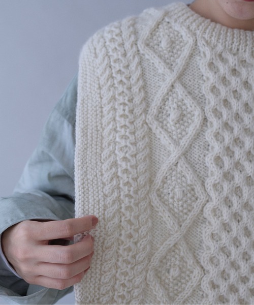 セール】ネパールハンドニット ベスト（ニット/セーター）｜yuni（ユニ