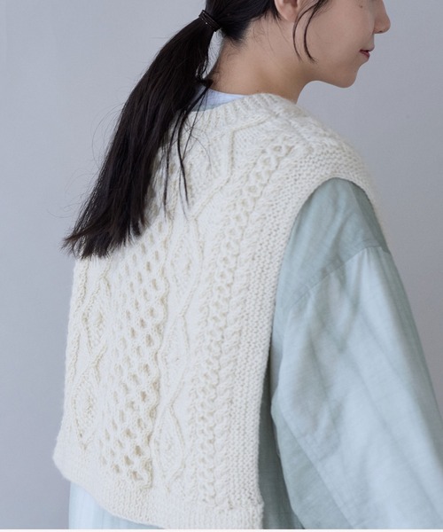 セール】ネパールハンドニット ベスト（ニット/セーター）｜yuni（ユニ