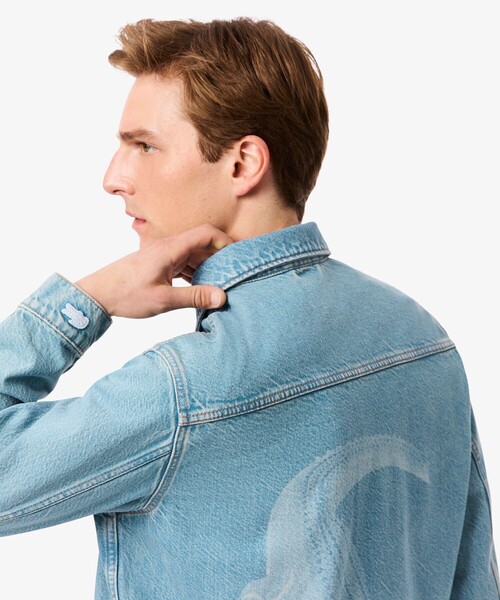 LACOSTE（ラコステ）の「バックワニロゴデニムジャケット（デニムジャケット・メンズ・ブルー・48/46/52/50）」の3枚目の写真