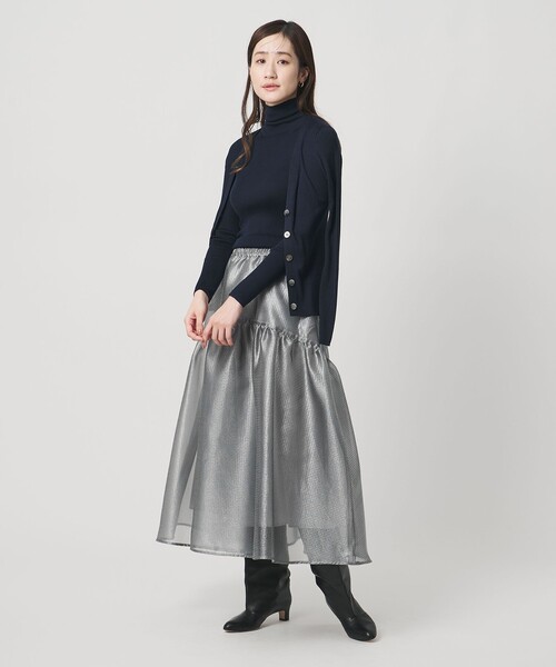 KARIN☆様 UNITED ARROWS スケルトンシャインジャカードスカート スケルトン シャイン ジャガード スカート ‐ウォッシャブル‐（スカート