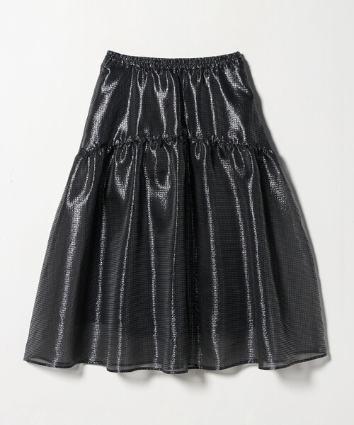 UNITED ARROWS（ユナイテッドアローズ）の「スケルトン シャイン ジャガード スカート ‐ウォッシャブル‐（スカート・レディース・シルバー/ブラック・38/36）」の17枚目の写真