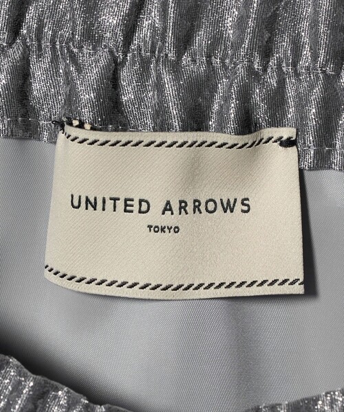UNITED ARROWS（ユナイテッドアローズ）の「スケルトン シャイン ジャガード スカート ‐ウォッシャブル‐（スカート・レディース・シルバー/ブラック・38/36）」の21枚目の写真