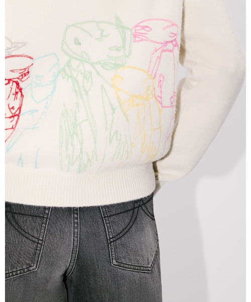 KENZO(ケンゾー)の「'Kenzo x Futura 2000' ウール ジャンパー(ニット/セーター・レディース・ホワイト系その他・SMALL/MEDIUM/X-SMALL)」の2枚目の写真