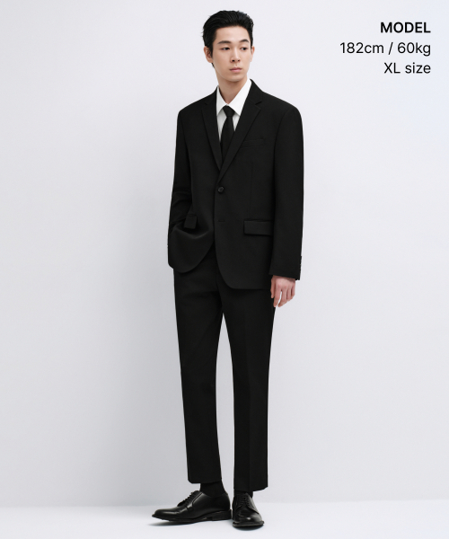 MUSINSA STANDARD（ムシンサスタンダード）の「ベーシックブレザー[ブラック]（テーラードジャケット・メンズ・その他・XX-LARGE/MEDIUM/LARGE/X-LARGE）」の3枚目の写真