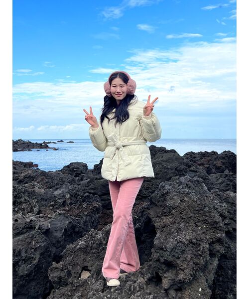 MUSINSA STANDARD WOMAN（ムシンサスタンダードウーマン）の「ウィメンズブーツカットコーデュロイパンツ[ピンク]（その他パンツ・レディース・その他・30/24/25/26/27/28/29）」の10枚目の写真