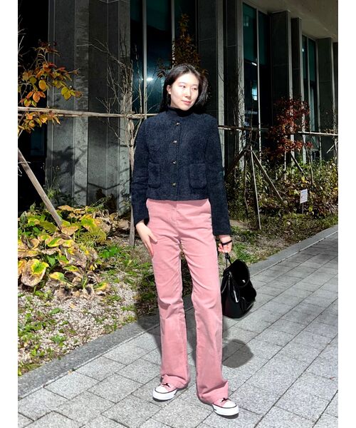 MUSINSA STANDARD WOMAN（ムシンサスタンダードウーマン）の「ウィメンズブーツカットコーデュロイパンツ[ピンク]（その他パンツ・レディース・その他・30/24/25/26/27/28/29）」の11枚目の写真