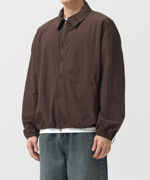 2WAYストリングブルゾンジャケット(BROWN)