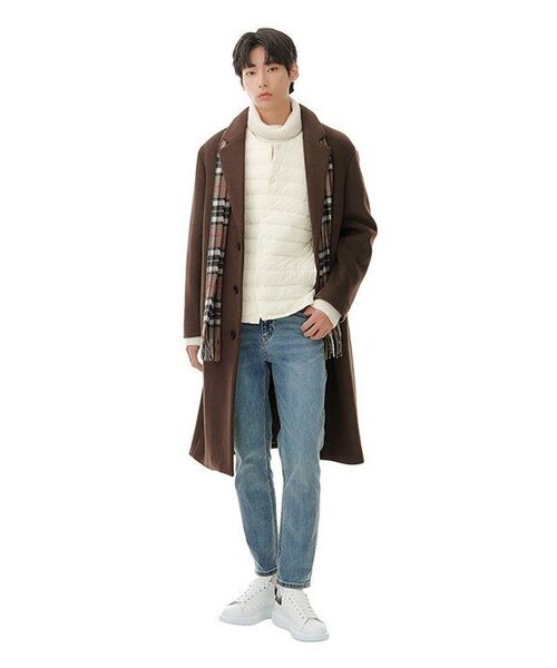 MUSINSA STANDARD（ムシンサスタンダード）の「スリムクロップドデニムパンツ[スカイブルー]（デニムパンツ・メンズ・その他・27/28/29/40/32/30/31/33/26）」の12枚目の写真