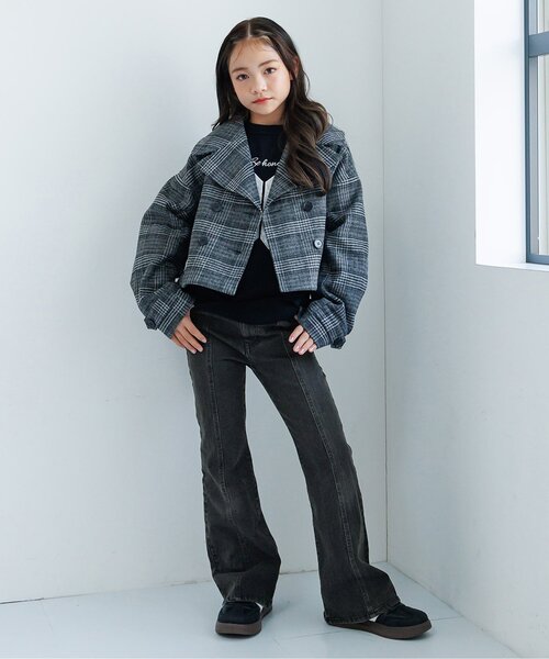 algy（アルジー）の「フレアパンツ（その他パンツ・キッズ・ブラック/サックスブルー・XX-SMALL/X-SMALL/SMALL/MEDIUM）」の4枚目の写真