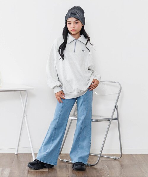 algy（アルジー）の「フレアパンツ（その他パンツ・キッズ・ブラック/サックスブルー・XX-SMALL/X-SMALL/SMALL/MEDIUM）」の8枚目の写真