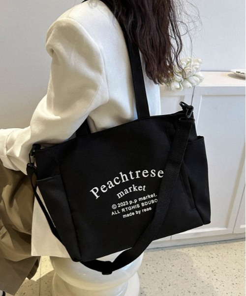 BACKYARD FAMILY(バックヤードファミリー)の「トートバッグ pmytotobag14(トートバッグ・レディース・ブルー/アイボリー/ベージュ/ブラック/グレー・FREE)」の1枚目の写真