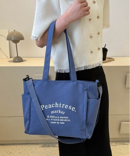 BACKYARD FAMILY(バックヤードファミリー)の「トートバッグ pmytotobag14(トートバッグ・レディース・ブルー/アイボリー/ベージュ/ブラック/グレー・FREE)」の10枚目の写真