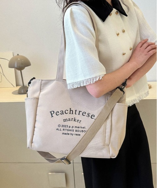 BACKYARD FAMILY(バックヤードファミリー)の「トートバッグ pmytotobag14(トートバッグ・レディース・ブルー/アイボリー/ベージュ/ブラック/グレー・FREE)」の17枚目の写真