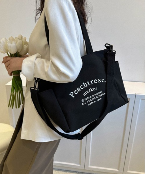 BACKYARD FAMILY(バックヤードファミリー)の「トートバッグ pmytotobag14(トートバッグ・レディース・ブルー/アイボリー/ベージュ/ブラック/グレー・FREE)」の18枚目の写真