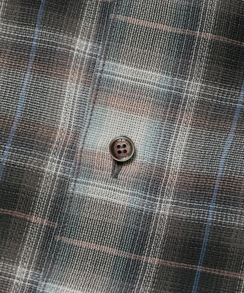 beautiful people(ビューティフルピープル)の「double-end fresco flannel check shirt(シャツ/ブラウス・レディース・ライトグレー・38)」の13枚目の写真