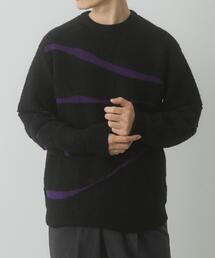 ITEMS URBANRESEARCH | ブレイクボーダー クルーネックニット(ニット/セーター)