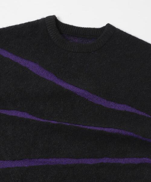 ITEMS URBANRESEARCH（アイテムズ アーバンリサーチ）の「ブレイクボーダー クルーネックニット（ニット/セーター・メンズ・ネイビー/ブラック/モカ・MEDIUM/LARGE）」の10枚目の写真