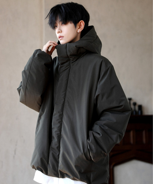 ジャケット・アウター xnyol セール】【neos】ルーズシルエット ポリピーチ 防風 撥水加工 中綿