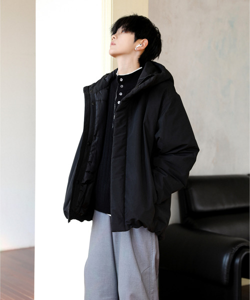 セール】【neos】ルーズシルエット ポリピーチ 防風 撥水加工 中綿