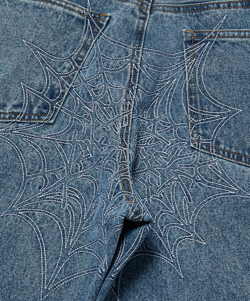 WKNDRS(ウィーキャンドース)の「COBWEB DENIM PANTS (DENIM)(デニムパンツ・レディース・その他・SMALL/MEDIUM/LARGE/X-LARGE)」の5枚目の写真