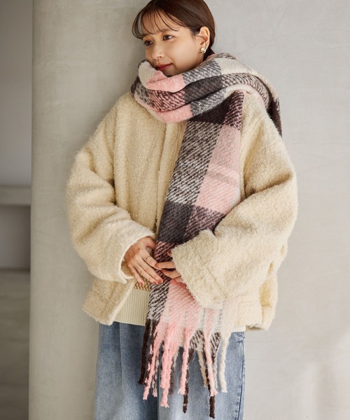 studio CLIP（スタディオクリップ）の「静電気軽減ふわふわストール