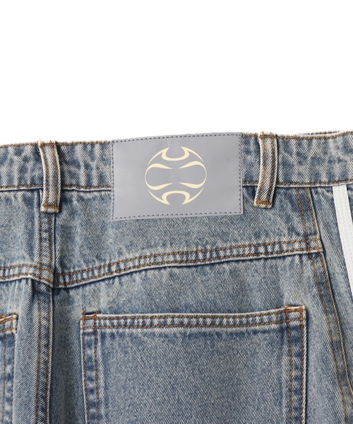 adidas(アディダス)の「adidas TG WIDE DENIM PANTS / アディダス チームガイスト ワイド D パンツ(デニムパンツ・メンズ・インディゴブルー・24inch/25inch/26inch/30inch/32inch/34inch/36inch)」の6枚目の写真