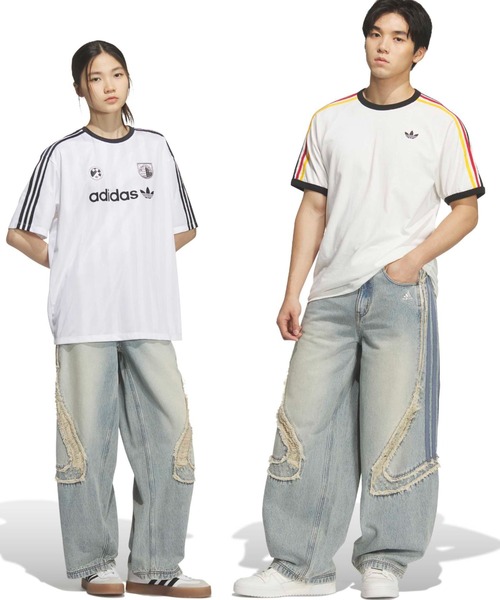 adidas(アディダス)の「adidas TG WIDE DENIM PANTS / アディダス チームガイスト ワイド D パンツ(デニムパンツ・メンズ・インディゴブルー・24inch/25inch/26inch/30inch/32inch/34inch/36inch)」の11枚目の写真