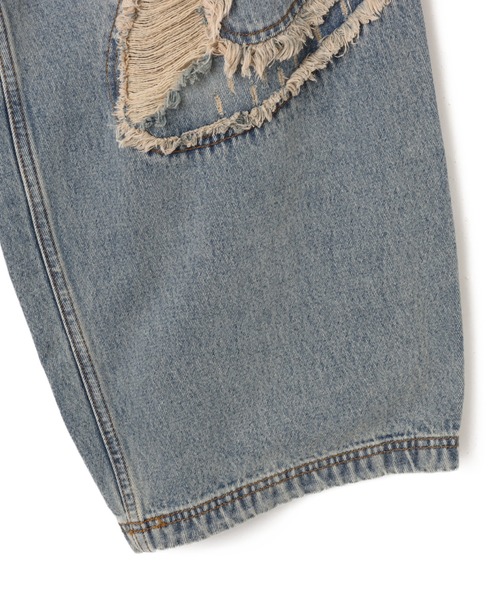 adidas(アディダス)の「adidas TG WIDE DENIM PANTS / アディダス チームガイスト ワイド D パンツ(デニムパンツ・メンズ・インディゴブルー・24inch/25inch/26inch/30inch/32inch/34inch/36inch)」の5枚目の写真