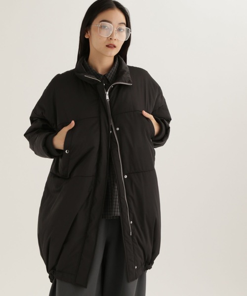 studio CLIP(スタディオクリップ)の「【daily CLIP】モンスター中綿コート(ダウンジャケット/コート・レディース・ベージュ/ブラック・FREE)」の1枚目の写真