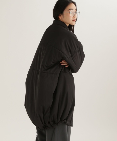 studio CLIP(スタディオクリップ)の「【daily CLIP】モンスター中綿コート(ダウンジャケット/コート・レディース・ベージュ/ブラック・FREE)」の5枚目の写真