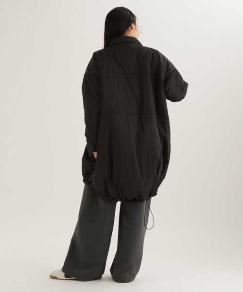 studio CLIP(スタディオクリップ)の「【daily CLIP】モンスター中綿コート(ダウンジャケット/コート・レディース・ベージュ/ブラック・FREE)」の8枚目の写真