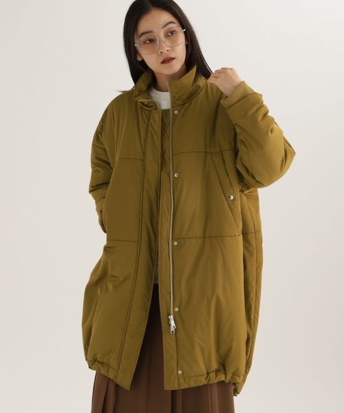 studio CLIP(スタディオクリップ)の「【daily CLIP】モンスター中綿コート(ダウンジャケット/コート・レディース・ベージュ/ブラック・FREE)」の10枚目の写真