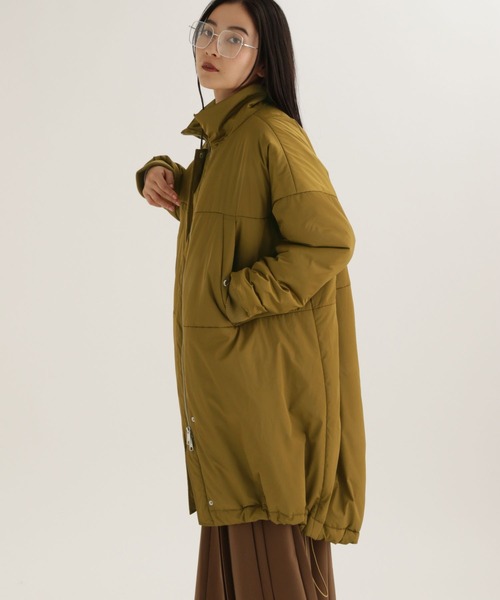 studio CLIP(スタディオクリップ)の「【daily CLIP】モンスター中綿コート(ダウンジャケット/コート・レディース・ベージュ/ブラック・FREE)」の11枚目の写真