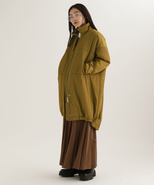 studio CLIP(スタディオクリップ)の「【daily CLIP】モンスター中綿コート(ダウンジャケット/コート・レディース・ベージュ/ブラック・FREE)」の13枚目の写真