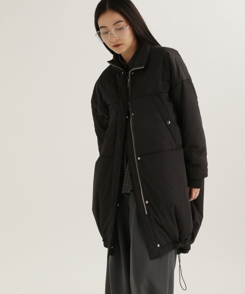 studio CLIP(スタディオクリップ)の「【daily CLIP】モンスター中綿コート(ダウンジャケット/コート・レディース・ベージュ/ブラック・FREE)」の3枚目の写真