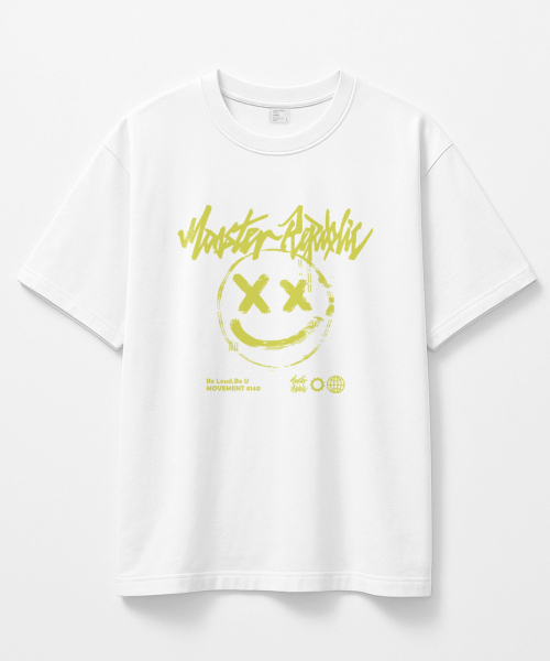 MONSTER REPUBLIC(モンスターリパブリック)の「スマイルパステルイエローTシャツホワイト_8140(Tシャツ/カットソー・レディース・その他・SMALL/MEDIUM/LARGE/X-LARGE)」の1枚目の写真