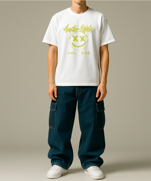 MONSTER REPUBLIC(モンスターリパブリック)の「スマイルパステルイエローTシャツホワイト_8140(Tシャツ/カットソー・レディース・その他・SMALL/MEDIUM/LARGE/X-LARGE)」の2枚目の写真