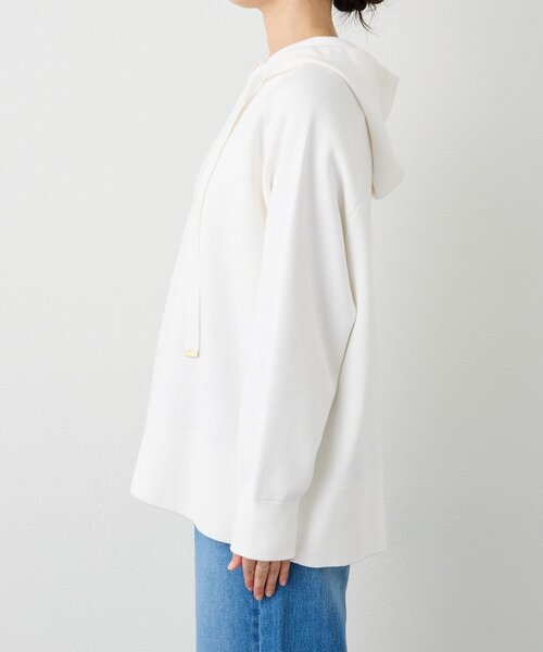 RIVE DROITE（リヴドロワ）の「【ロングシーズン活躍】スエットライクフーディニット（ニット/セーター・レディース・ライトグレー/ピンク/オフホワイト・FREE）」の18枚目の写真