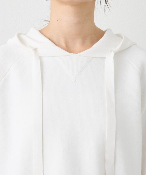 RIVE DROITE（リヴドロワ）の「【ロングシーズン活躍】スエットライクフーディニット（ニット/セーター・レディース・ライトグレー/ピンク/オフホワイト・FREE）」の20枚目の写真