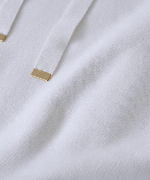 RIVE DROITE（リヴドロワ）の「【ロングシーズン活躍】スエットライクフーディニット（ニット/セーター・レディース・ライトグレー/ピンク/オフホワイト・FREE）」の22枚目の写真