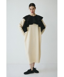 Ruffle knit dress ラッフルニットドレス