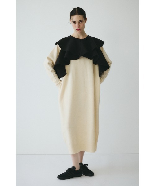 Ruffle knit dress ラッフルニットドレス（ワンピース）｜HeRIN.CYE