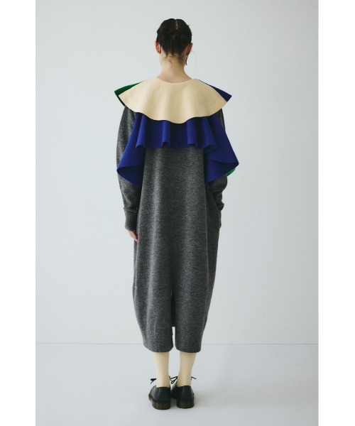 Ruffle knit dress ラッフルニットドレス（ワンピース）｜HeRIN.CYE